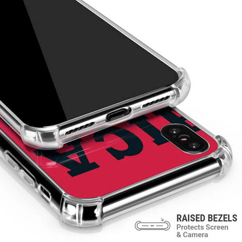 NBA Chicago Bulls Large Logo iPhone XS Max Clear Case